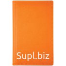 Визитница настольная OfficeSpace "Winner" на 72 визитки, 3 ряда, кожзам, оранжевый
