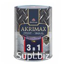 Грунт-эмаль 3в1 быстросохнущая матовая Akrimax-Рremium голубая 0,8 кг