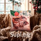 Чехол на подушку «Этель. Котята» 40×40 см, велюр