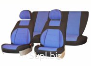 Чехлы сиденья жаккард SKYWAY LADA KALINA 2004-2013 синий 10 предметов