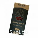 Шоколад тёмный "MEGRE" с кедровым жмыхом, 50г (без сахара)