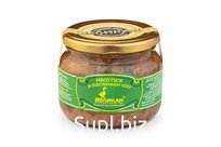 Мясо гуся тушеное -тм В) в собственном соку ст/б 300г.
Состав: мясо гуся, вода, соль поваренная, загуститель, стабилизатор, перец черный горошек, перец душисты…