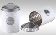 Банка жестяная 1600мл с 3D эффектом крышка с ручкой d108х178мм