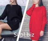 Платье трикотажное с заклепками