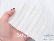 Ажурный хлопок (батист) «Теплый белый» — с квадратиками