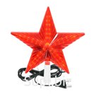 Верхушка пластиковая "Звезда" красная, с мигающей подсветкой 20*20 см