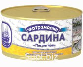 УЛЬТРАМАРИН Сардина в масле пикантная, ключ