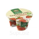 Творожное зерно в сливках Клубника СелоЗеленое 5% Пл/ст 100+30 гр.