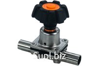 Клапан мембранный нержавеющий, проходной, приварной, DN20, AISI316L, PTFE+EPDM, 0.4 мкм
