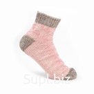 Носки шерстяные для девочки, укороченные, розовые, размер 20-22