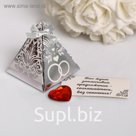 Подарок-комплимент для гостей свадьбы, серебро, 20 х 25 см