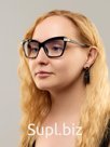 Очки женские имиджевые, прозрачные,14 см × 13.8 см, дужка 13.7 см, линза 3.7×5.2 см