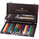 Набор художественных изделий Faber-Castell "Art &amp; Graphic Compendium", 54 предмета, дерев. пенал