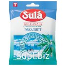 Конфеты-карамель SULA (Зула) леденцовая, «Эвкалипт», 60 г, пакет
