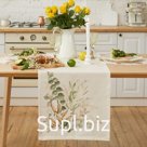 Дорожка на стол Этель Cotton 40×149 см, 100% хлопок, репс 220 г/м², бежевая