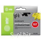 Картридж совм. Cactus PFI107Y желтый для Canon IP iPF670/iPF680/iPF685/iPF770/iPF780 (130мл)