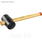 Киянка "ЗУБР" МАСТЕР 2050-65_z01, резиновая, черная, деревянная рукоятка, 450 г