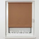 Штора рулонная BRABIX 55×175 см, текстура - лён, защита 55-85%, 200 г/м2, темно-беж.S-36, 605981