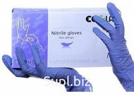 Перчатки нитриловые неопудренные Ecolat р-р M 100шт/уп