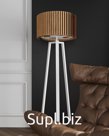 WOODLED ROTOR Floor Lamp - Дуб - Белый