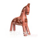 Pink and peach horse with a pattern