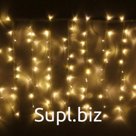 Гирлянда "Занавес" 8 режимов, IP20, прозрачный провод, 2x1м - Прозрачный - ПВХ - IP - 20 - Мигание - 8 режимов - Белый - 200
