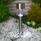 Фонарь садовый на солнечной батарее Smartbuy, 31 см, 1 led, нержавеющая сталь, пластик