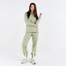 Костюм женский (худи, брюки) MINAKU: Casual Collection цвет фисташковый, размер 42