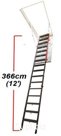 Лестница металлическая складная LML FAKRO 92*130*305 см
