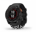 Смарт-часы GARMIN Fenix 7 PRO Solar Edition серые с черным ремешком (010-02777-01)