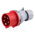 Вилка кабельная HTN 015-6 IP44 16-амперная, 5 контактов, 400В~ 16-амперная, 5 контактов, 400В~