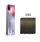 Wella Professionals Illumina Color стойкая крем-краска для волос, 5/81 светло-коричневый жемчужно-пепельный, 60 мл