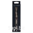 Ручка шариковая Parker PARKER IM ESSENTIAL STAINLESS STEEL CT, средняя 1.0, черн, подар/уп