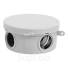 Коробка распаяч. для открытой проводки 85*40  (круглая.), 4 входа,инд.штрих-код, IP54,(120),шт.