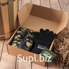 Набор подарочный "Защитник и опора" плед, носки, перчатки