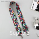 Ручка для сумки, стропа, 130 ± 5 см, разноцветная, фурнитура МИКС
