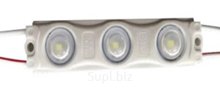 Светодиодный модуль LUXA 2835/3LED/W, 1,5W, 160Lm, IP65 (Пластиковый корпус) линза 160 градусов Код A3-2835-W