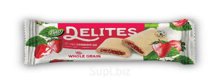 Батончик DELITES - Клубника, цельнозерновой батончик по 25 г штука