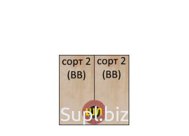 Фанера ФК 1525х1525х4мм, 2/2, ШЛИФ