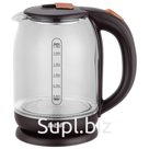 Чайник электрический BBK EK1727G, 1,7л, 2200Вт, стекло/пластик, коричневый