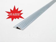 Алюминиевый защитный порог, высота 15 мм