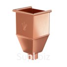 Воронка водосборная удлиненная d=100 (медь)