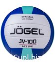 Мяч волейбольный JV-100, синий/мятный