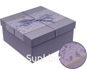 Gift box 15.5x15.5x6.5 cm Color: lilac