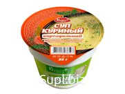 Суп куриный картофельный крем-пюре с гренками быстрого приготовления, ст. 32 г., Вышний город