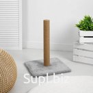 Gray scratching post with a square platform and a post Article: МТ14023_conclusion