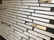 Мозаика зеркальная производится из зеркала цветом серебро, количество матовых вставок -по желанию заказчика