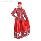 Русский народный женский костюм "Забава", головной убор, блуза, юбка, р-р 42