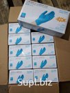 Перчатки винил-нитрил Wally Plastic синие, чёрные, прозрачные, размер М - L - XL