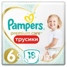 Подгузники-трусики Pampers Premium Care Pants Средняя Extra Large 6 15+кг 18шт Артикул: 7615